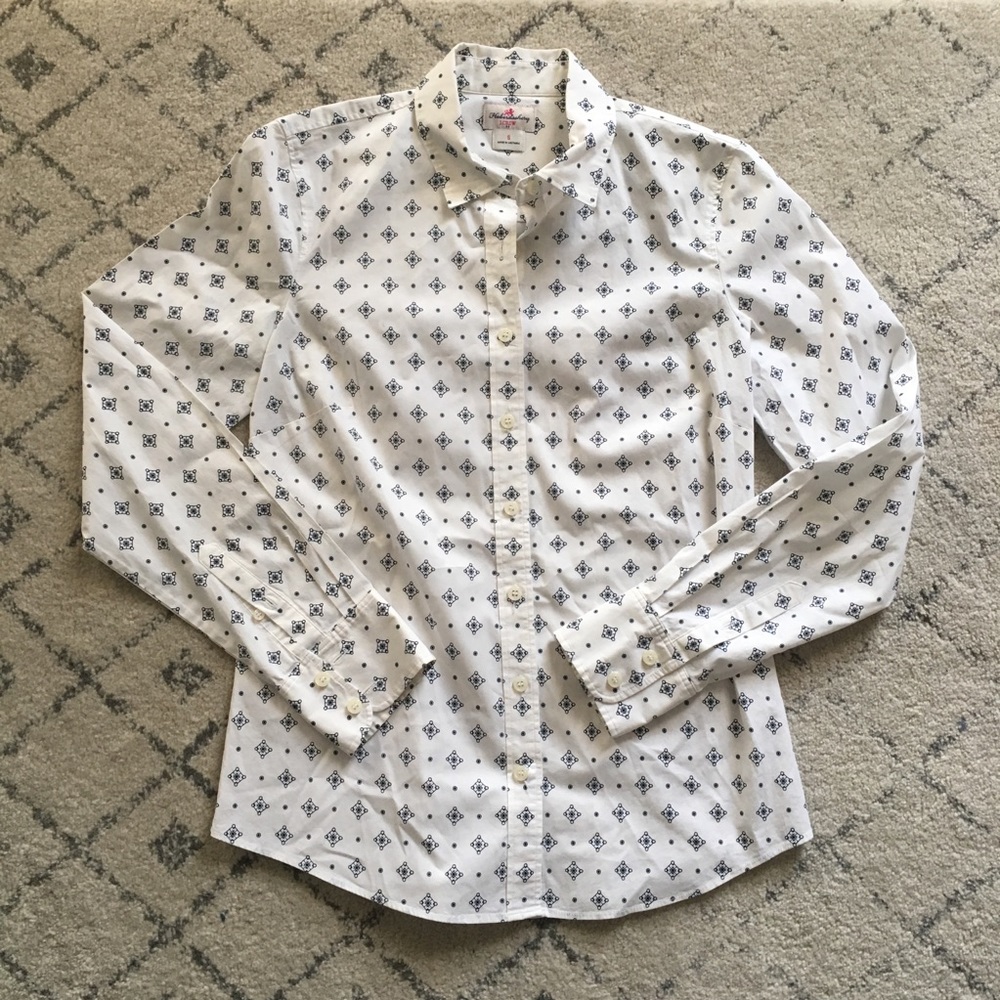 J. Crew factory haberdashery patterned shirt small